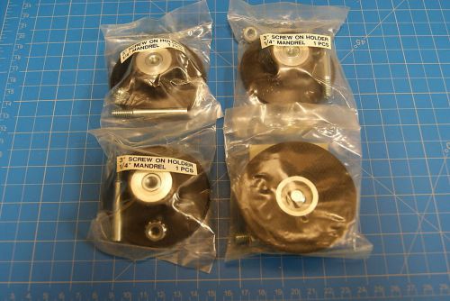 3&#034; Mandrel Cup  Screw On Holder 1/4&#034; ( Lot of 4 ) Partsmaster# 00E88270003 New