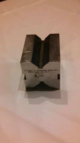 Brown &amp; Sharpe No. 415 v block machinist tool