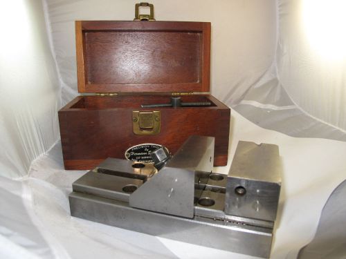 Used hermann schmidt precision grinding vise 4” capacity - v0-4 in original box for sale