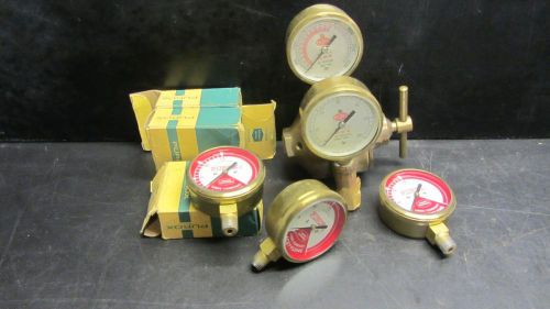 oxygen acetylene torch gauge brass gauges regulator union carbide PUROX