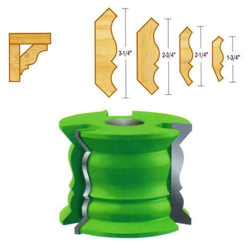 Fz-8711 - crown molding shaper cutter bore 1&#034; height 2-1/2&#034;  8711 for sale