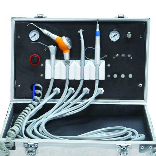 Dental air turbine unit suction work air compressor 3 way syringe 4 hole-220v for sale