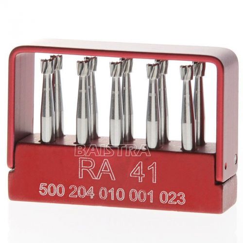 Dental lab Clinic low speed Tungsten Steel burs RA 41 Right Angle 10pcs/box SBT