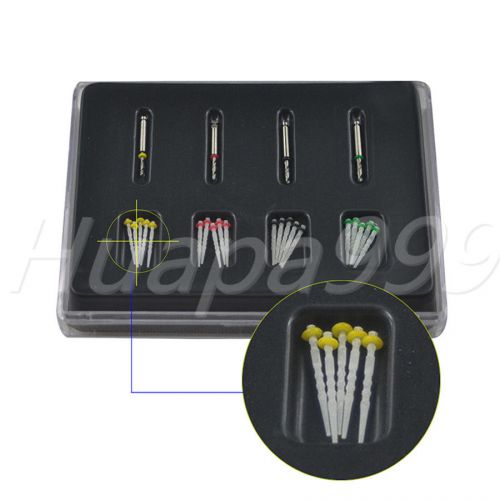 Free Shipping Dental High-intensity Screw Pile Glass Fiber Resin Post &amp; 4 Drills