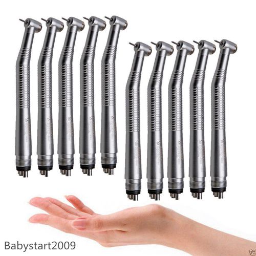 10X NSK Style Dental High Speed Turbine Handpiece Standard Push Button 4 Holes