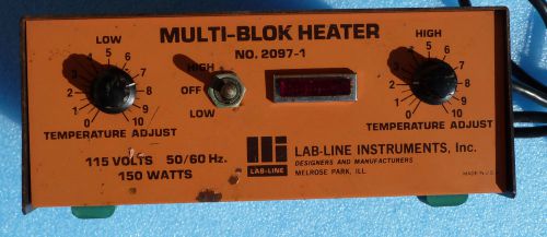 Lab-line 2097-1 two 2 block heater   inventory 155 for sale