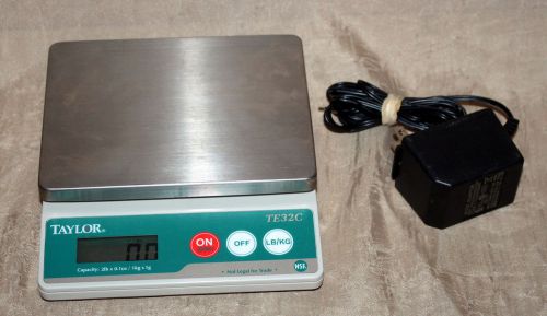 TAYLOR TE32C Digital Packing/Portioning Scale Stainless Steel Platform