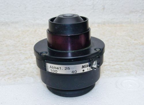 NIKON  ABBE 1.25  CONDENSER MICROSCOPE - PARTS FOR ECLIPSE 200