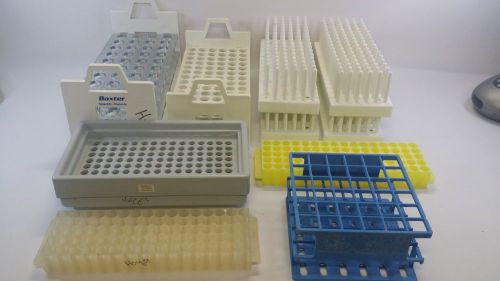 Lot of 10 Test Tube Racks/Support Holder Plastic Baxter Lab