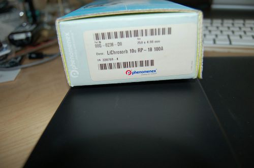 New HPLC column Phenomenex LiChrosorb RP-18 C18  10 um 4 x 250 mm  Part No. 00G-