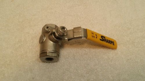 1/4&#034; - threaded full port ball valve - sharpe - cf8m stainless steel for sale