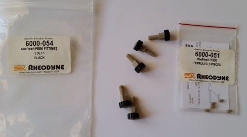 Rheodyne RheFlex PEEK Fittings 5 sets  6000-054  *NEW*