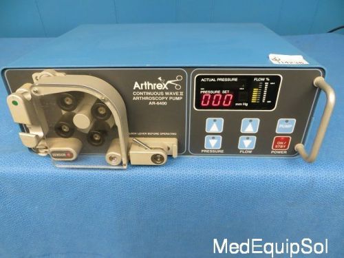 Arthrex  ar-6400 continuous wave ii arthroscopy pump for sale