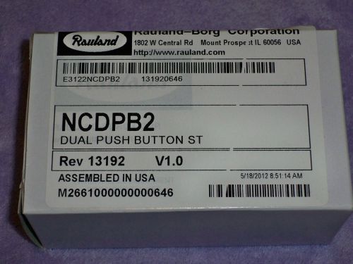 Rauland - Borg Responder IV NCDPB2 Dual Push Button Nurse Call Station, NEW NIB