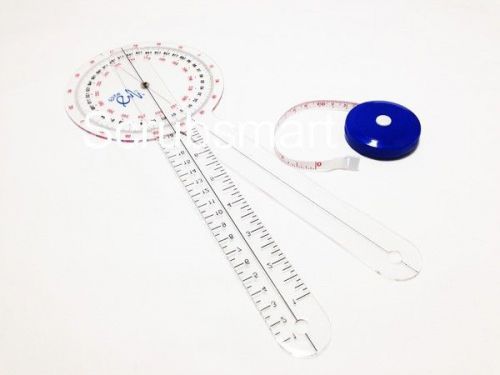 Brand New Goniometer 12&#034; + Retractable Tape Measure with Free Ship - 2 Items