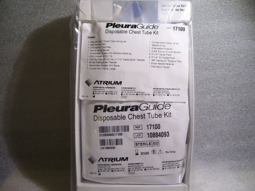 ! atrium pleuraguide disposable chest tube kit 17100 for sale