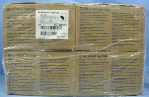 1 Case  of 160 BD 60mL Syringes- Slip Tip- #309654