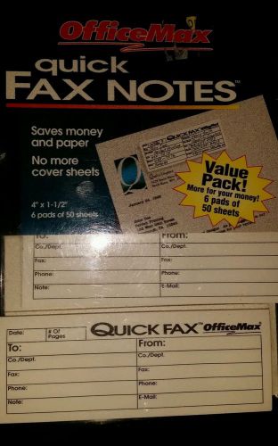 Office Max Quick Fax Notes