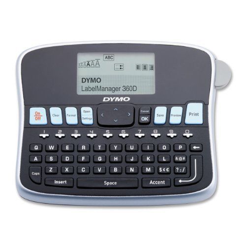 Dymo labelmanger lm360d label maker color - label - 0.24&#034;, 0.35&#034;, (dym1754488) for sale