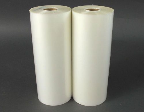 (2) New Poly Adhesive Laminating Film Rolls 9&#034; X 500&#039; P/N 2KJ2464186