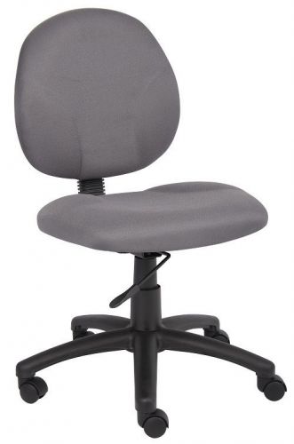 B9090 BOSS GRAY FABRIC DIAMOND OFFICE/COMPUTER TASK CHAIR