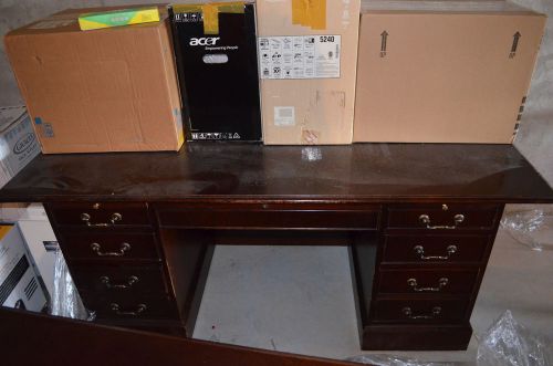 Executive Desk and Credenza