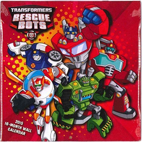 TRANSFORMERS: RESCUE BOTS- 2015 16 Month WALL CALENDAR-10x10