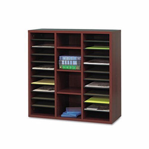 Safco Apres Literature Organizer, 30 x 12 x 30, Mahogany (SAF9441MH)