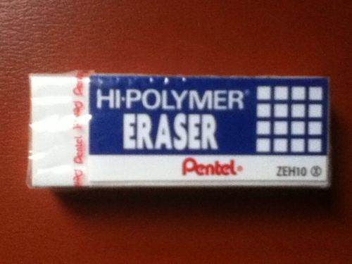 PENTEL HI-POLYMER ERASER 1 PACK- NEW; GREAT ERASER