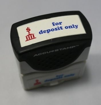 Office Business Rubber Stamp FOR DEPOSIT ONLY
