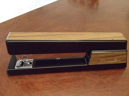 VINTAGE SWINGLINE INC STAPLER 767  FAUX WOODEN GRAIN