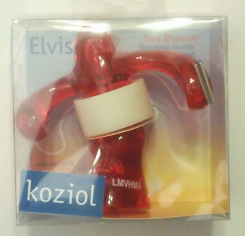 ELVIS TAPE DISPENSER. KOZIOL RED MADE IN GERMANY