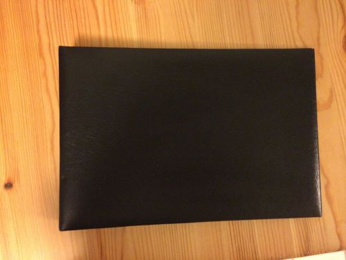 7-ring 3-on-a-page business check book binder with vinyl pouch black for sale