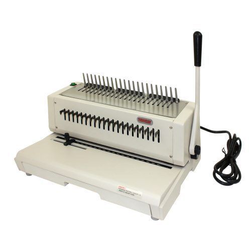 Tamerica 210EPB Electric Plastic Comb Binding Machine Free Shipping