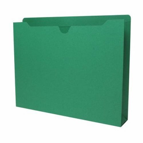 Sparco File Jacket, Ltr, 11Pt, 2&#034; Exp, 400 Cap, 50/BX, Green (SPR26563)