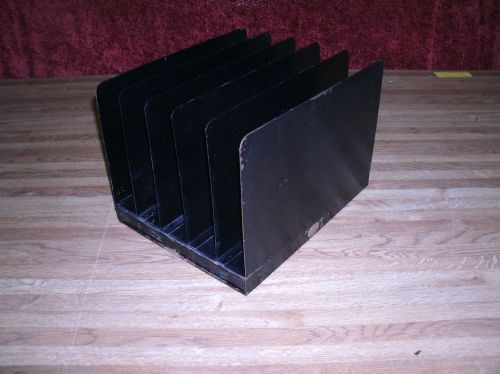 Vintage Curmanco Metal Desk Paper Organizer Tray File Industrial Divider Sorter