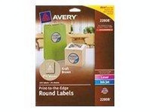 Avery Easy Peel Print-to-the-Edge - Permanent adhesive labels - kraft brow 22808