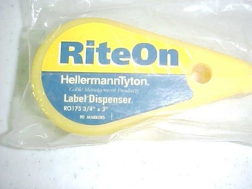 Rite-on self-laminating label dispenser, .75&#034; x .75&#034; x 3.0&#034; vinyl, white, 90/rl for sale