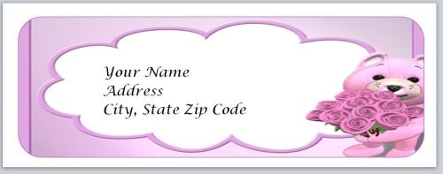 30 Cute Bear Personalized Return Address Labels Buy 3 get 1 free (bo1)