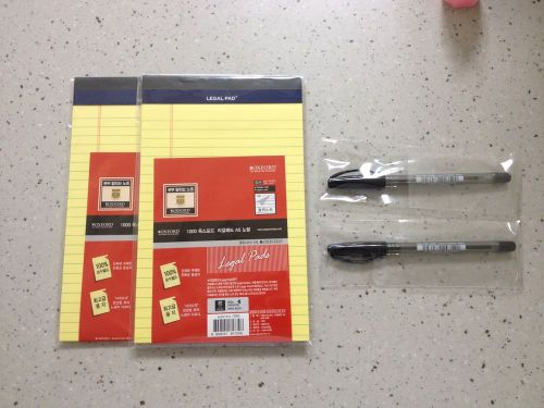 Legal Pad A5(127x203mm) 2ea + Faver-Castell Ball Pen 1423 Black 0.5mm S-fine 2ea