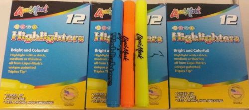 Liquid Mark Highlighters / #60823 / #60625/ #61208 / 1 Box each for sale.