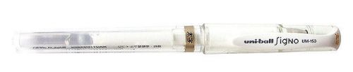 Uni Ball Signo Broad U Milky Gel Roller White Pen