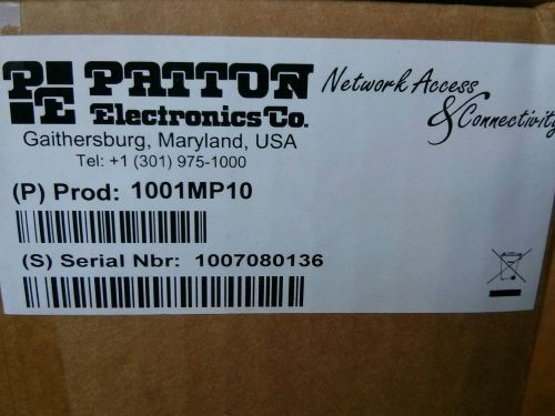 Patton Electronics 1001MP10 NEW IN BOX 10-Slot Universal Mounting Panel 19&#034; Rack