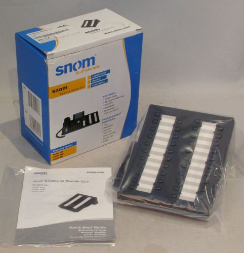 Snom VoIP Phone Expansion Module v2.0 snom 320 360 370 Compatible New Unused