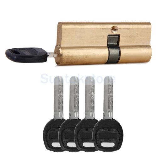 75mm 42.5/32.5 brass key cylinder door lock barrel anti snap/bump/drill/+ 7 keys for sale