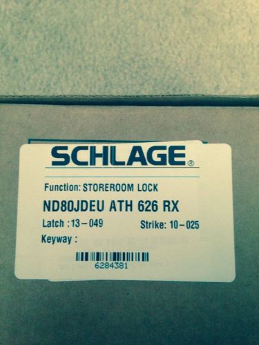 Schlage nd80jdeu ath 626 rx electrified storeroom lock for sale