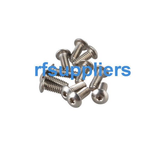 100X NEW Stainless steel hex Socket round head screw 2#-56 x 1/4