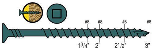 Senco fastening systems 08d300w 1k extension wood screw for sale