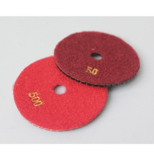 Enduring 5x 4&#034; backer granite stones diamond polishing pad wet dry set tbus for sale