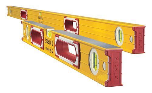 STABILA 37816 2-Piece Aluminum Box Beam Level Set 48&#034; and 16&#034;